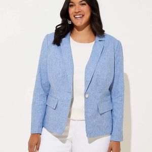 BNWT LOFT Chambray Blazer